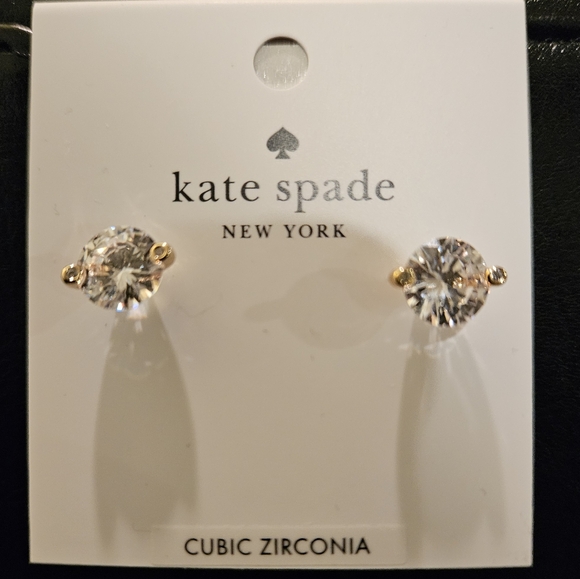 kate spade Jewelry - Kate Spade Brilliant Duo Prong Stud Earrings